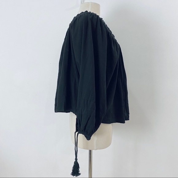 Apiece Apart black peasant top NEW - Picture 4 of 7